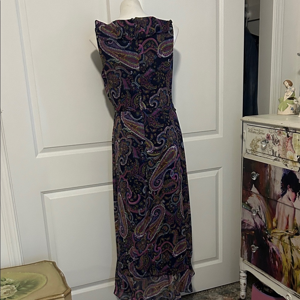 London Times Black Paisley Dress - Picture 6 of 12